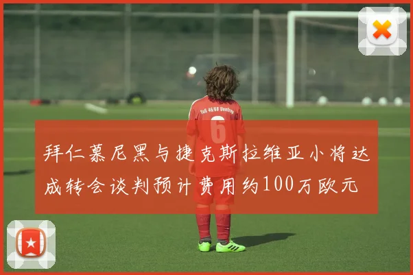 拜仁慕尼黑与捷克斯拉维亚小将达成转会谈判预计费用约100万欧元